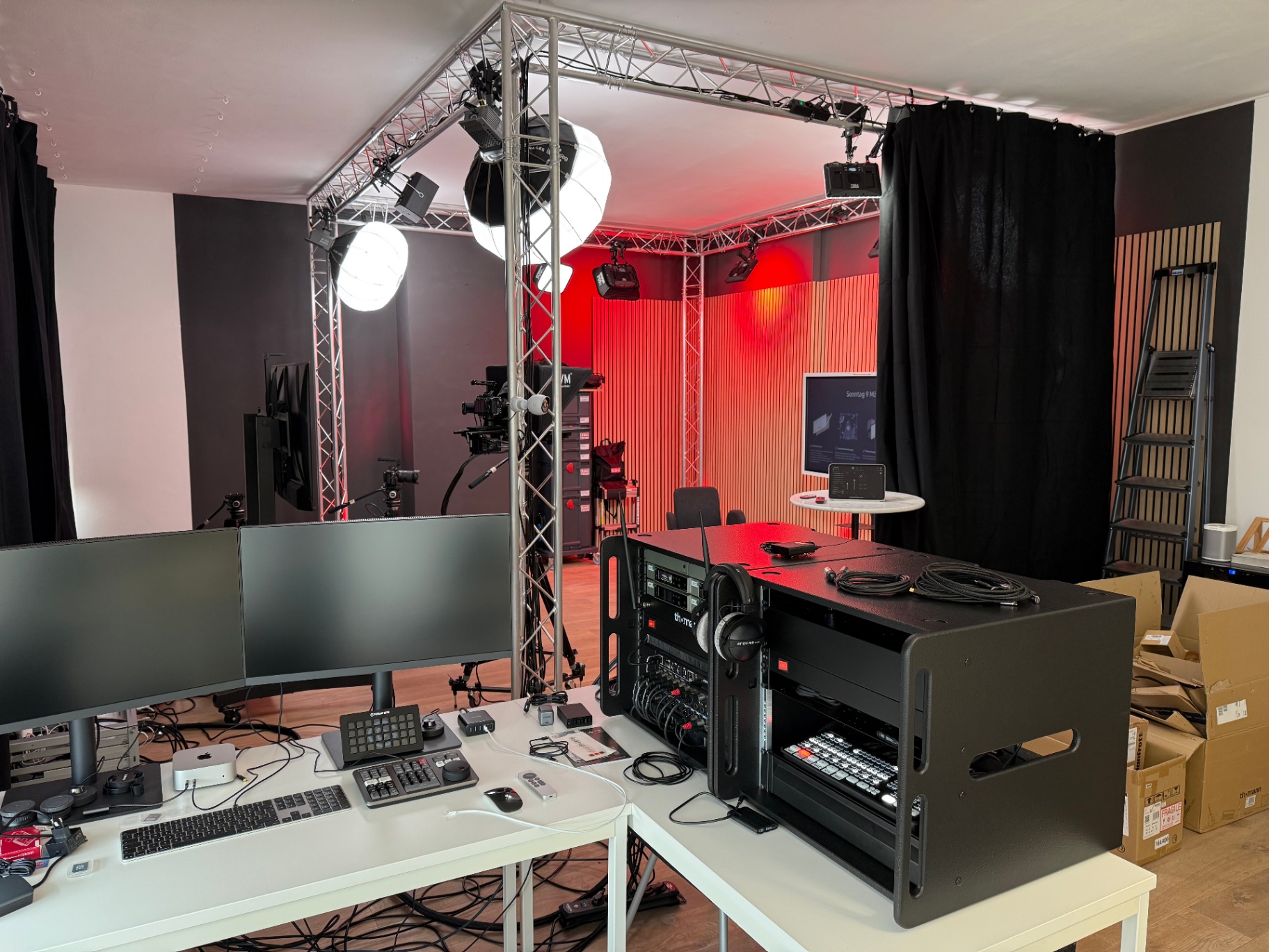 Rack & Technik im ESG Media TV-Studio Frechen Köln