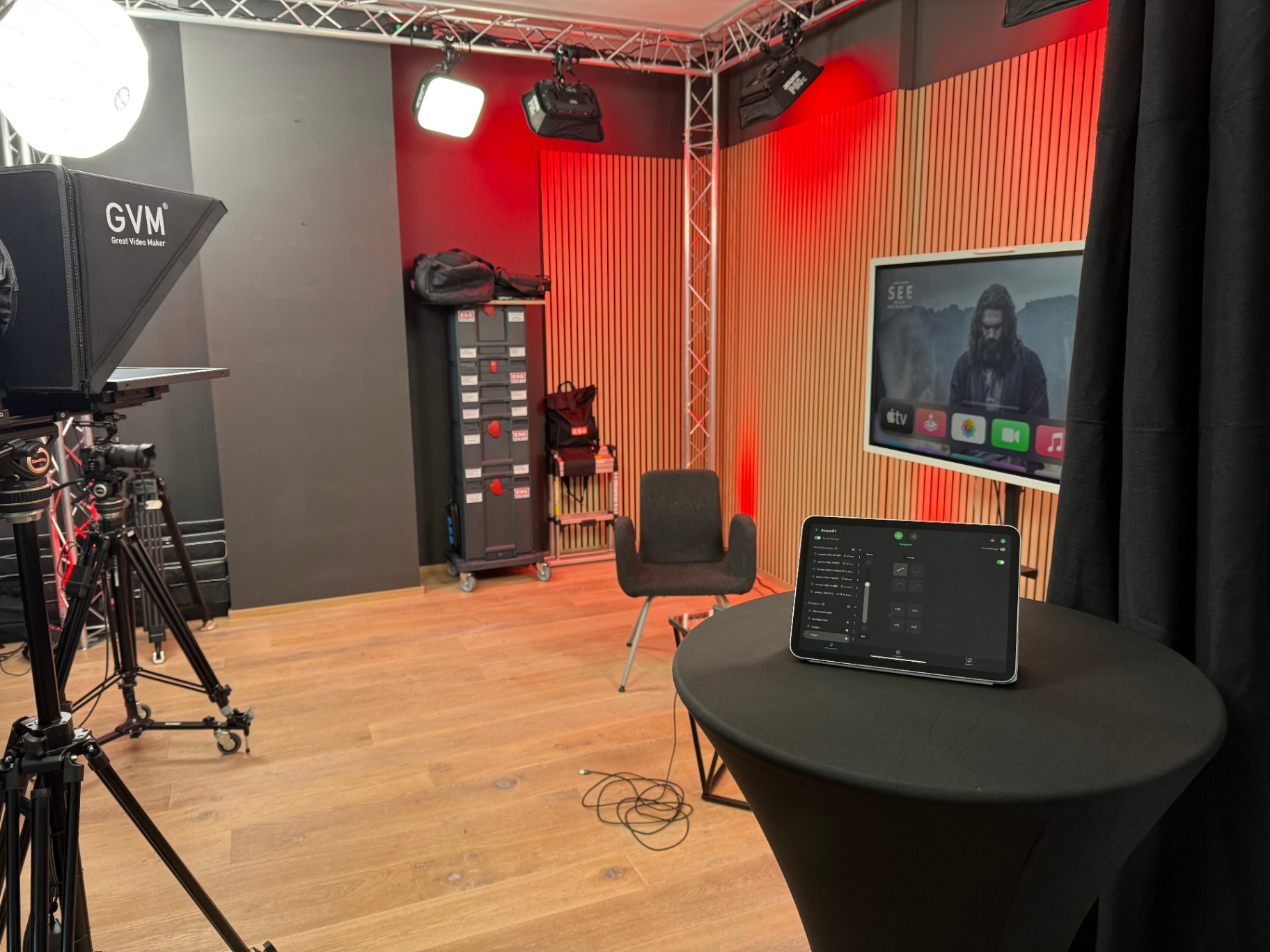 Lichttechnik im ESG Media TV-Studio Frechen Köln